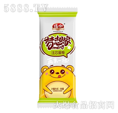 福咖夢想家注芯蛋卷綠色包裝