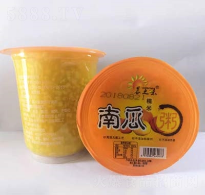 晨之味南瓜糯米粥杯裝粥速食粥