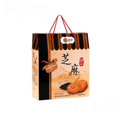 舒卡800g芝麻餅干禮盒