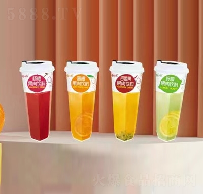 白小樂(lè)杯裝果汁飲料果肉飲料630ml招商代理商超貨源