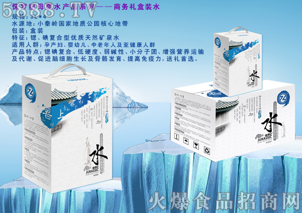 侏羅紀母嬰水產(chǎn)品——商務(wù)禮盒裝水